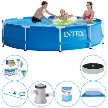 Offre combinée Intex Piscine Metal Frame Ronde 305x76 cm - Prix compétitif, livraison rapide !