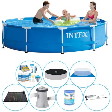 Set de piscine Intex Metal Frame Ronde 305x76 cm - Prix compétitif, livraison rapide!