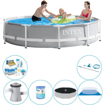 Intex Piscine Prism Frame Ronde 305x76 cm - Offre combinée de piscine - maintenant plus abordable