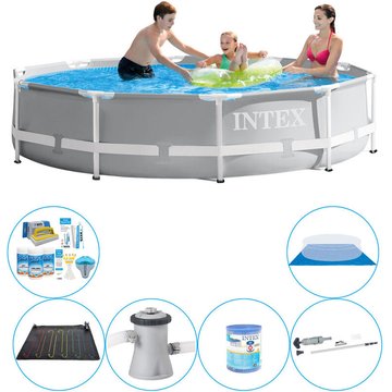 Offre Intex Piscine : Pack de 7 pièces Prism Frame Ronde 305x76 cm