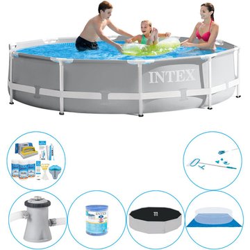 Intex Piscine Prism Frame Ronde 305x76 cm - Set de piscine combinée