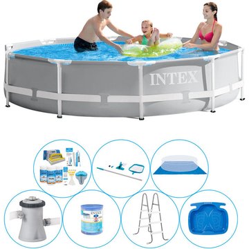 Intex Piscine Prism Frame Ronde 305x76 cm - 8 pièces - Ensemble de piscine - Prix compétitif, livraison rapide !