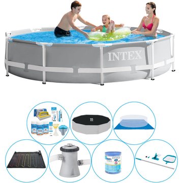 Intex Piscine Prism Frame Ronde 305x76 cm - Paquet Confort de la piscine