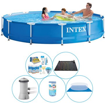 Piscine Intex Metal Frame Ronde 366x76 cm - 6 pièces - Plus des accessoires - Prix compétitif, livraison rapide!