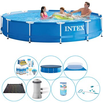 Intex Piscine - Set de Piscine Metal Frame Ronde 366x76 cm