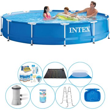 Intex Piscine - Metal Frame Ronde 366x76 cm - 8 pièces - Super Deal - Prix compétitif, livraison rapide!