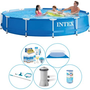 Offre combinée Intex Piscine Metal Frame Ronde 6 pièces 366x76 cm - Prix compétitif, livraison rapide!
