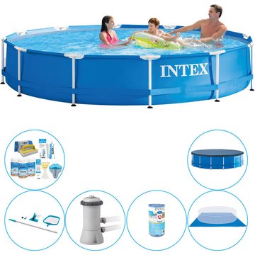 Offre combinée Intex Piscine Metal Frame Ronde 366x76 cm - Prix compétitif, livraison rapide!