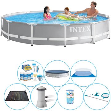 Intex Piscine Prism Frame ronde 366x76 cm - Pack de piscine à offrir