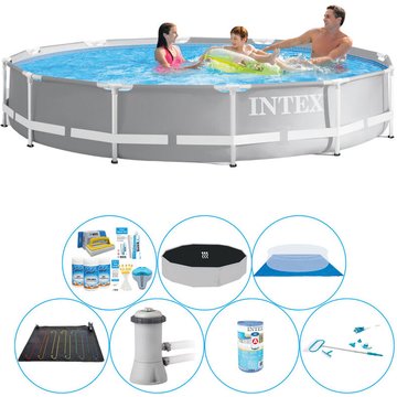 Intex Piscine Prism Frame Ronde 366x76 cm - Ensemble de piscine tout-en-un - Prix compétitif, livraison rapide!
