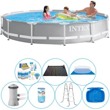 Intex Piscine Prism Frame Ronde 366x76 cm - 8 pièces - Super Deal - Prix compétitif, livraison rapide!