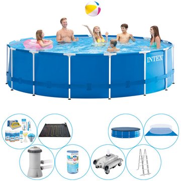 Piscine plus des accessoires Intex Metal Frame Ronde 457x122 cm - Prix compétitif, livraison rapide!