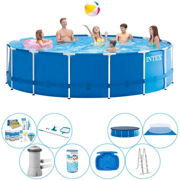 Intex Piscine Metal Frame - 457x122 cm - Ensemble complet - Prix compétitif, livraison rapide !