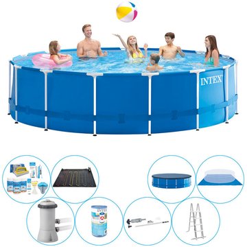 Intex Piscine Metal Frame Ronde 457x122 cm - Prix compétitif, livraison rapide !