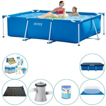 Intex Piscine Frame Pool Deluxe - 220 x 150 x 60 cm - Bleu