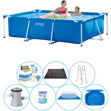 Intex Piscine - Frame Pool Rectangulaire 220x150x60 cm - 8 pièces - Super Deal - Bleu