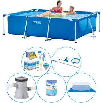 Intex Piscine Frame Rectangulaire 220x150x60 cm - 6 pièces - Offre combinée de piscine - à offrir