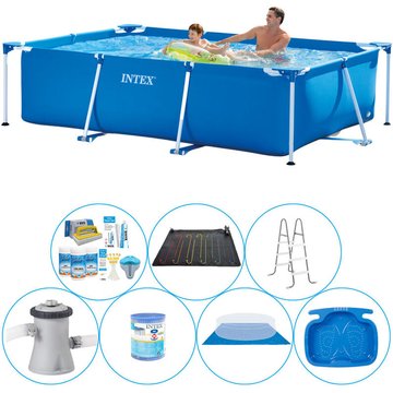 Intex Piscine - Frame Pool Rectangulaire 260x160x65 cm - 8 pièces - Super Deal - Bleu