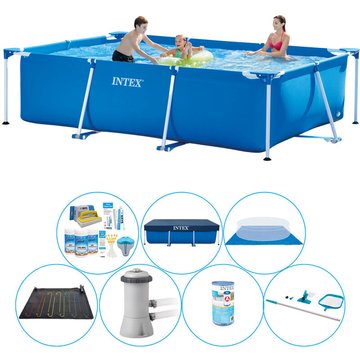 Intex Piscine Frame Pool Rectangulaire 300x200x75 cm - Pack de piscine - Bleu