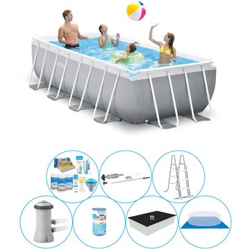 Intex Piscine Deluxe Prism Frame 400x200x100 cm - Gris
