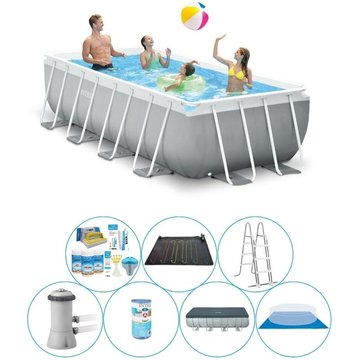 Intex Piscine Prism Frame - Deal Deluxe - 400x200x100 cm - Gris