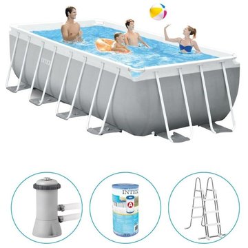 Piscine tubulaire Intex rectangulaire 400x200x122 cm - avec pompe de filtration Intex Piscine