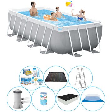 Intex Piscine Prism Frame 400x200x122 cm - Gris