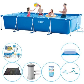 Ensemble de piscine - 7 pièces Intex Piscine Frame Ronde 450x220x84 cm - maintenant plus abordable