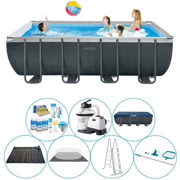 Intex Piscine Ultra XTR Frame Rectangulaire 549x274x132 cm - Gris