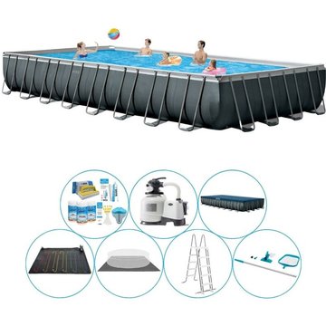 Intex Piscine Pack Ultra XTR Frame Rectangulaire 975x488x132 cm - Gris