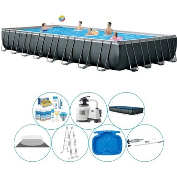 Intex Piscine Ultra XTR Frame Rectangulaire 975x488x132 cm - Gris