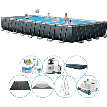 Intex Piscine Ultra XTR Frame rectangulaire 975x488x132 cm - Gris