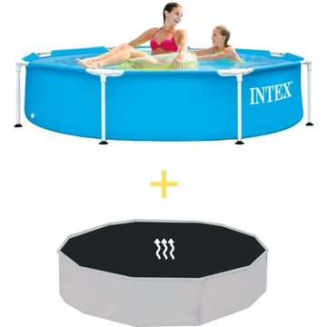 Piscine tubulaire ronde Intex Piscine 244x51 cm - Metal Frame Pool - Prix compétitif, livraison rapide!