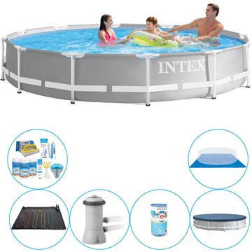 Intex Piscine - Prism Frame Ronde 366x76 cm avec accessoires - Prix compétitif, livraison rapide !