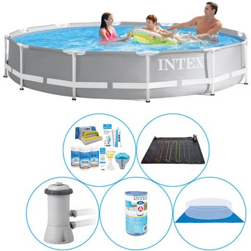 Intex Piscine Prism Frame Ronde avec accessoires - 6 pièces 366x76 cm - Prix compétitif, livraison rapide !
