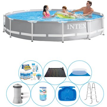 Piscine Intex Piscine Super Deal - 8 pièces - Intex Prism Frame Ronde 366x76 cm - OFFRIR