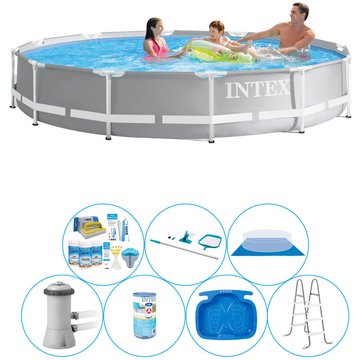 Piscine Intex Easy Set Ronde Bundle - 8 pièces 366x76 cm - Prix compétitif, livraison rapide!