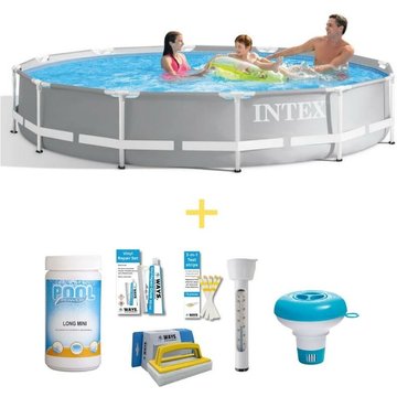 Piscine tubulaire ronde Intex Piscine 366x76 cm - Prism Frame Pool - Prix compétitif, livraison rapide !