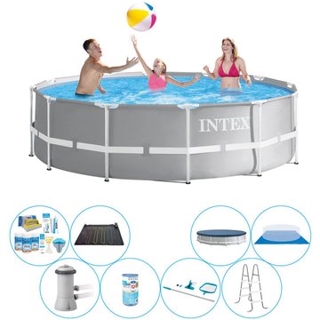 Pack de piscine - Intex Piscine Prism Frame Ronde 366x99 cm - MAINTENANT plus abordable