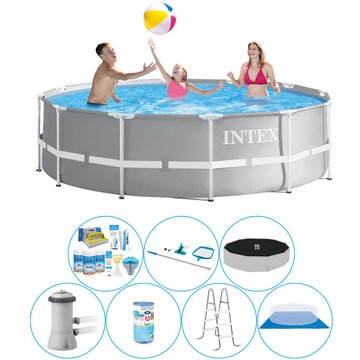 Ensemble de piscine tout-en-un Intex Piscine Prism Frame Ronde 366x99 cm - maintenant plus abordable
