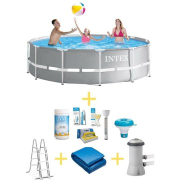 Piscine tubulaire Intex Piscine ronde 366x99 cm - Prism Frame Pool - Prix compétitif, livraison rapide !