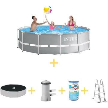 Piscine tubulaire ronde Intex Piscine 366x99 cm - Prism Frame Pool - Prix compétitif, livraison rapide !