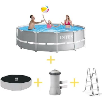 Piscine tubulaire ronde Intex Piscine 366x99 cm - Prism Frame Pool - Prix compétitif, livraison rapide!