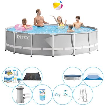 Intex Piscine Prism Frame - 427x107 cm - Set d'avantages - Prix compétitif, livraison rapide!