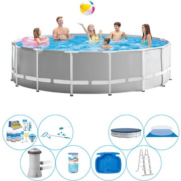 Piscine Intex Prism Frame Ronde avec accessoires 457x122 cm - offrir