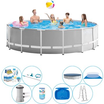 Piscine Intex Prism Frame avec accessoires ronde 457x122 cm - Prix compétitif, livraison rapide!
