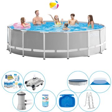 Intex Piscine Bundle Prism Frame Ronde 457x122 cm