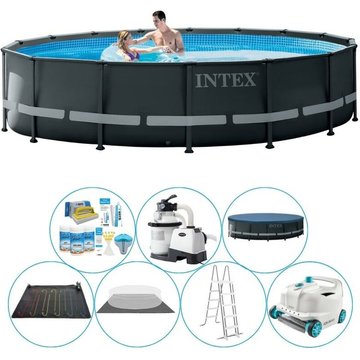 Offre combinée Intex Piscine Ultra XTR Frame Ronde 488x122 cm - Prix compétitif, livraison rapide !