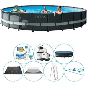 Pack de piscine Intex Ultra XTR Frame ronde 610x122 cm - Prix compétitif, livraison rapide !