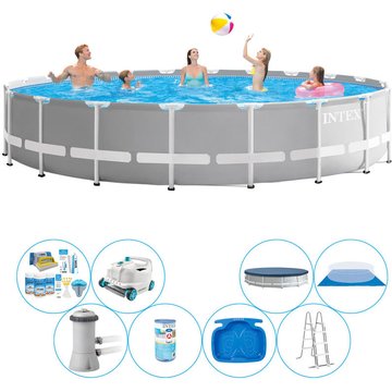 Intex Piscine - Paquet tout-en-un Prism Frame Ronde 610x132 cm - Prix compétitif